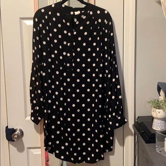 White polka dot dress h&m Clearance